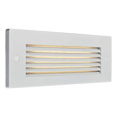 Bruck Lighting Bruck Step 8 3/4" Wide White Louver Outdoor Led Step Light