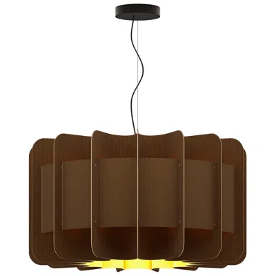 Bruck Lighting Clarissa Pendant Wep Light - Black Finish - Ebony Shade Made To Order
