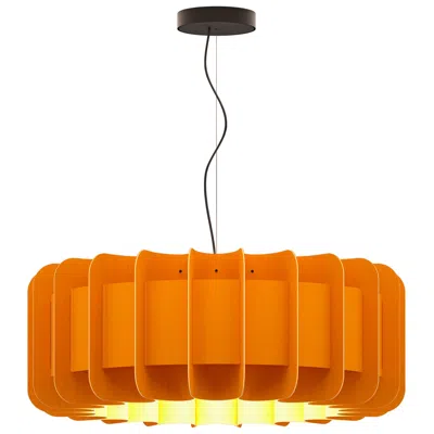 Bruck Lighting Clarissa Pendant Wep Light - Black Finish - Ocher Shade Made To Order