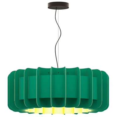 Bruck Lighting Clarissa Pendant Wep Light Petrol Black Canopy Size 29.1 Made To Order