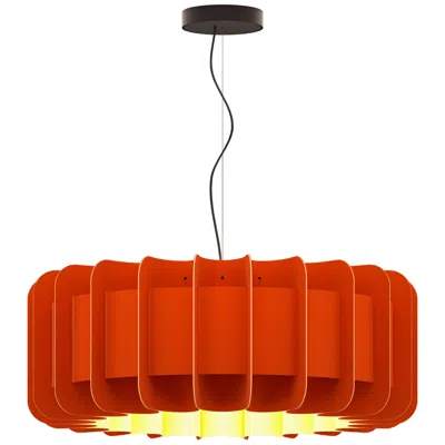 Bruck Lighting Clarissa Pendant Wep Terracotta Shade Black Canopy Size 29.1 Made To Order