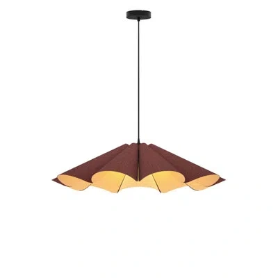 Bruck Lighting Delfina 1-light Unique/statement Pendant In Violet