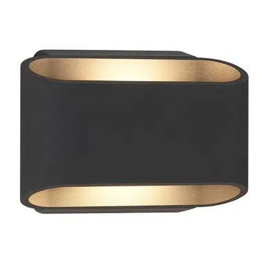 Bruck Lighting Eclipse 2 - Bulb Led Outdoor Flush Mount In Anthracite Bronze