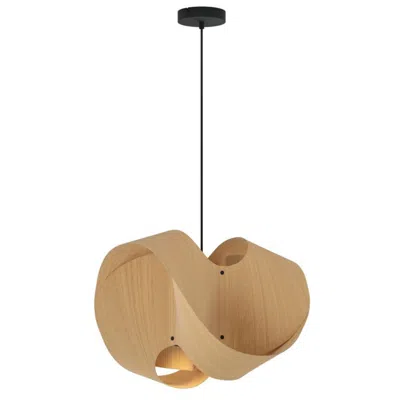 Bruck Lighting Elvira 50 19.6" Wide Modern Ash Recycled Wood Pendant - Made To Order