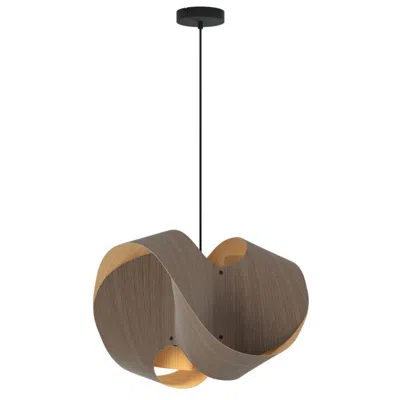 Bruck Lighting Elvira 50 19.6" Wide Modern Grey Oak Recycled Wood Pendant - Made To Order