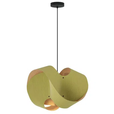 Bruck Lighting Elvira 50 19.6" Wide Modern Pale Green Recycled Wood Pendant Made To Order