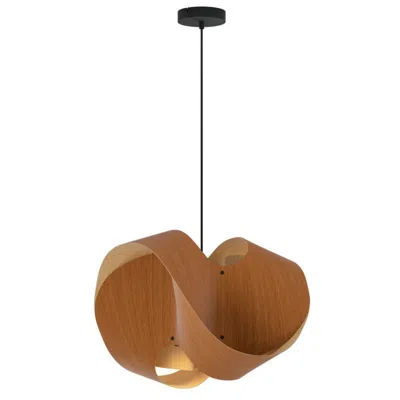 Bruck Lighting Elvira 50 19.6" Wide Modern Petiribi Recycled Wood Pendant - Made To O