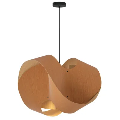 Bruck Lighting Elvira 70 27.5" Wide Modern Beech Recycled Wood Pendant - Made To Order