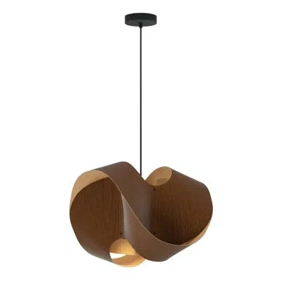 Bruck Lighting Elvira 70 Pendant In Wenge,ash