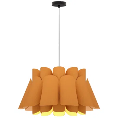 Bruck Lighting Federica Pendant Wep Light - Black Finish - Petribi Shade Made To Order