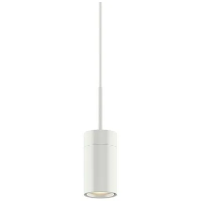 Bruck Lighting Gx15 4" Wide 1 Light White Field Cuttable 2700k Led Pendant