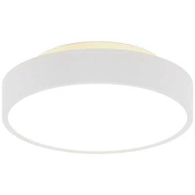 Bruck Lighting Jazz 12" Wide White Round Led Surface Mount - Direct/indirect Made To Order