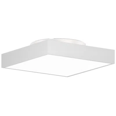 Bruck Lighting Jazz 12"w White Square Led Surface Mount - Direct/indirect Made To Order