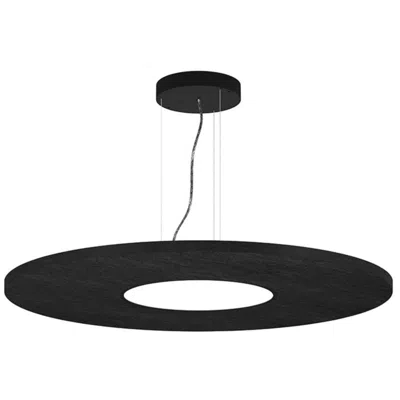 Bruck Lighting Jazz 16" W Acoustic Black Round Led Pendant - Direct