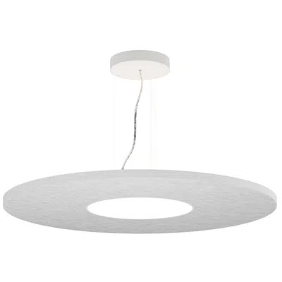 Bruck Lighting Jazz 16" W Acoustic White Round Led Pendant - Direct/indirect