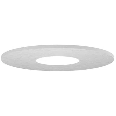 Bruck Lighting Jazz 16" W Acoustic White Round Led Surface Ceiling Light - Direct/indirect