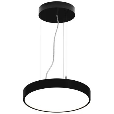 Bruck Lighting Jazz 16" Wide Black Round Led Pendant - Direct/indirect - Made To Order