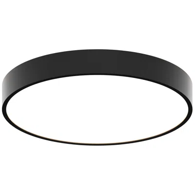 Bruck Lighting Jazz 16" Wide Black Round Led Surface Mount - Direct/indirect Made To Order