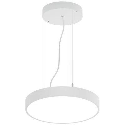 Bruck Lighting Jazz 16" Wide White Round Led Pendant - Direct - Made To Order