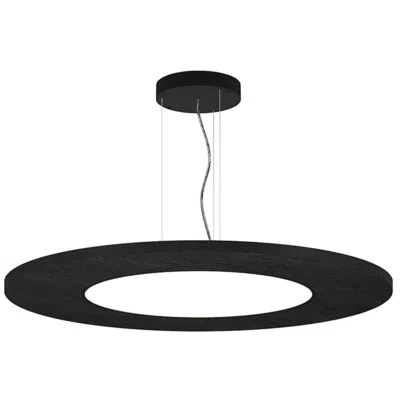 Bruck Lighting Jazz 24" W Acoustic Black Round Led Pendant - Direct