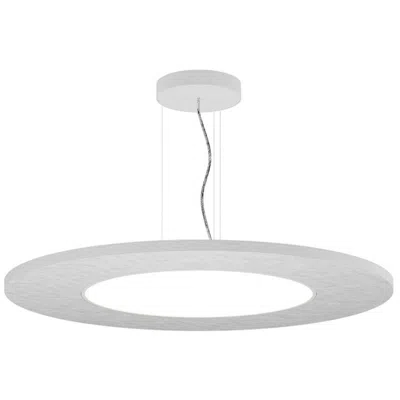 Bruck Lighting Jazz 24" W Acoustic White Round Led Pendant - Direct