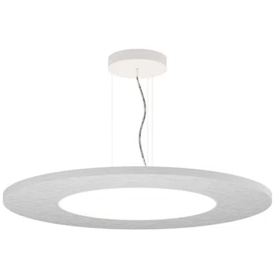 Bruck Lighting Jazz 24" W Acoustic White Round Led Pendant - Direct/indirect