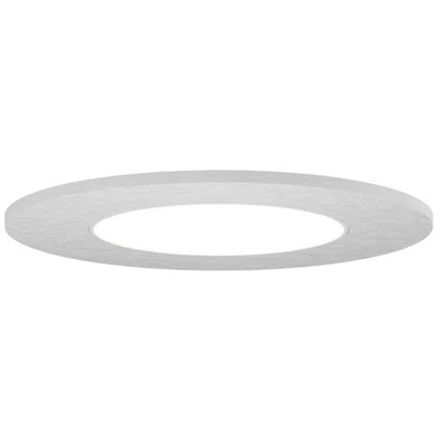 Bruck Lighting Jazz 24" W Acoustic White Round Led Surface Ceiling Light - Direct/indirect In Gray