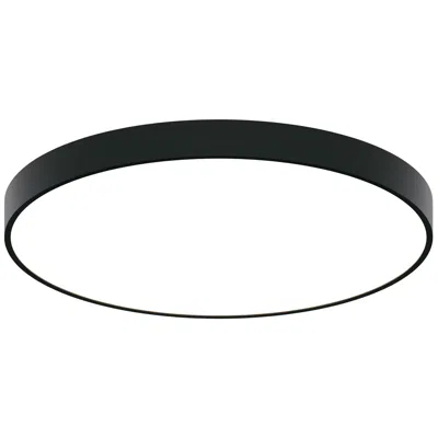 Bruck Lighting Jazz 24" Wide Black Round Led Surface Mount - Direct/indirect Made To Order