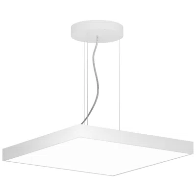 Bruck Lighting Jazz 24" Wide White Round Led Pendant - Direct/indirect - Made To Order