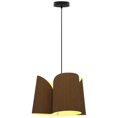 Bruck Lighting Julieta Pendant Wep Light - Black Finish - Ebony Shade Made To Order