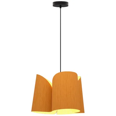 Bruck Lighting Julieta Pendant Wep Light - Black Finish - Petribi Shade Made To Order