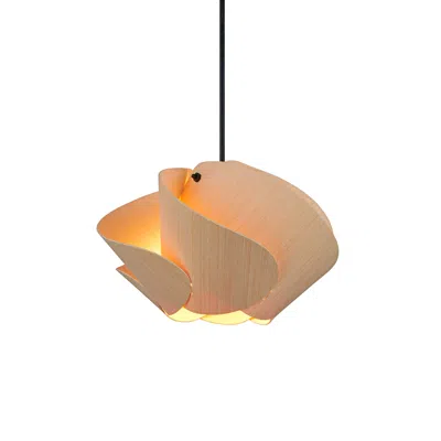 Bruck Lighting Matilda 30 11.9" Wide Ash Wood Pendant - Made To Order