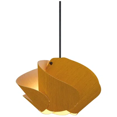 Bruck Lighting Matilda 30 11.9" Wide Ochre Wood Pendant - Made To Order
