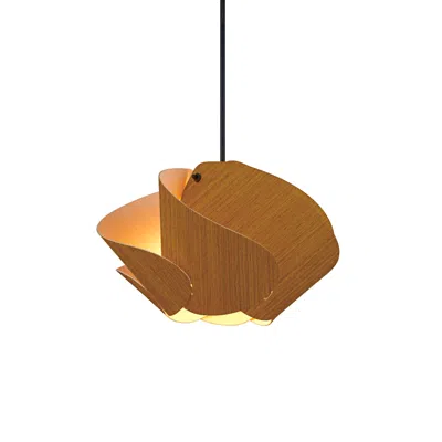 Bruck Lighting Matilda 30 11.9" Wide Petiribi Wood Pendant - Made To Order