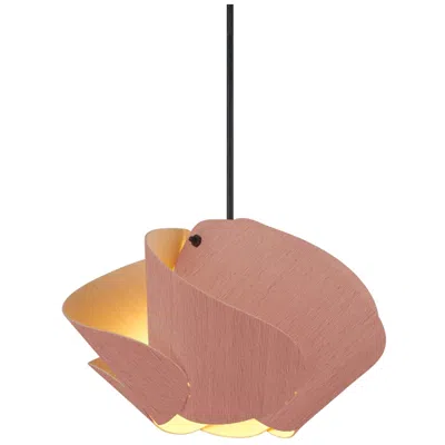 Bruck Lighting Matilda 30 11.9" Wide Rose Wood Pendant - Made To Order In Pink