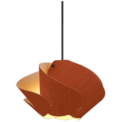 Bruck Lighting Matilda 30 11.9" Wide Terracotta Wood Pendant - Made To Order