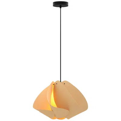 Bruck Lighting Matilda Pendant Wep - Ash Shade - Black Canopy - Size 17.4 - Made To Order