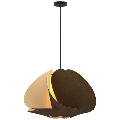 Bruck Lighting Matilda Pendant Wep - Ebony Shade - Black Canopy - Size 26.8 In Gold
