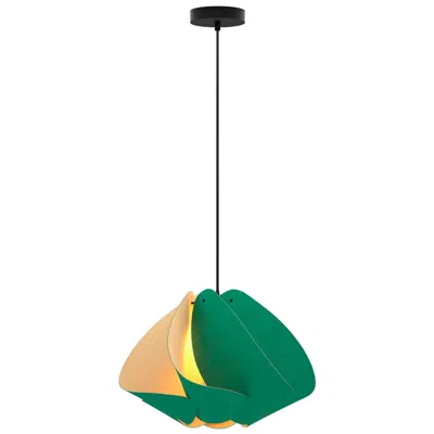 Bruck Lighting Matilda Pendant Wep Light Petrol Shade Black Canopy Size 17.4 Made To Order