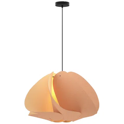 Bruck Lighting Matilda Pendant Wep - Rose Shade - Black Canopy - Size 26.8 In Gold