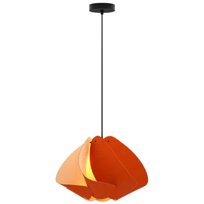 Bruck Lighting Matilda Pendant Wep Terracotta Shade Black Canopy Size 17.4 Made To Order