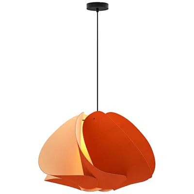 Bruck Lighting Matilda Pendant Wep Terracotta Shade Black Canopy Size 26.8 Made To Order