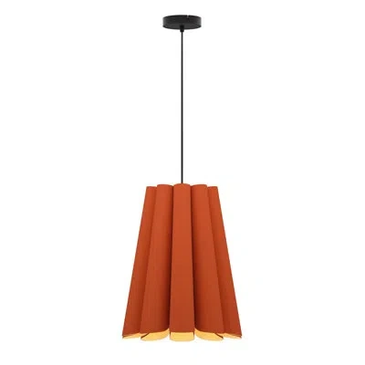 Bruck Lighting Olivia 1-light Unique/statement Pendant In Terracotta