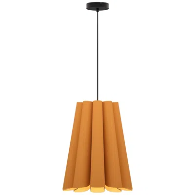 Bruck Lighting Olivia Pendant Wep Light - Black Finish - Petribi Shade Made To Order