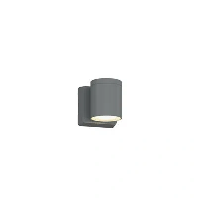 Bruck Lighting Outdoor Cylinder 1 - Bulb 4.6" H Led Outdoor Armed Sconce In Silver