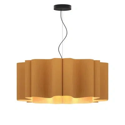 Bruck Lighting Paulina 1-light Unique/statement 32" Wide Pendant In Petribi