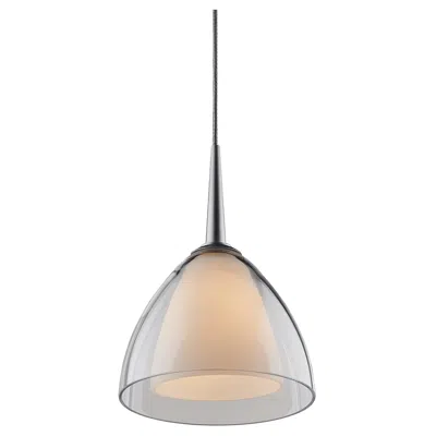 Bruck Lighting Rainbow Pendant - Chrome Finish - Clear Glass Shade