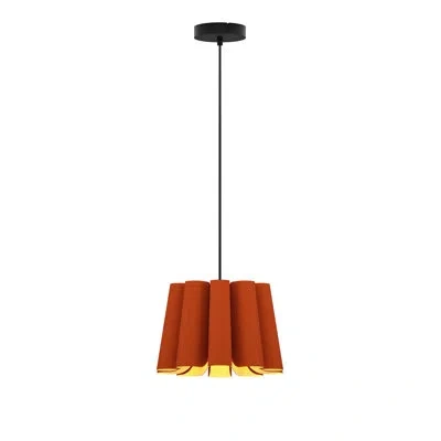 Bruck Lighting Renata 1 - Light Unique / Statement Empire Pendant In Terracotta