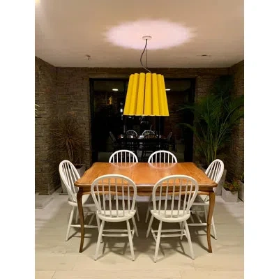 Bruck Lighting Renata 80 Oval Pendant In Yellow