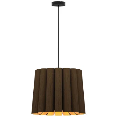 Bruck Lighting Renata Medium Pendant Wep - Ebony Shade - Black Canopy - Size 22